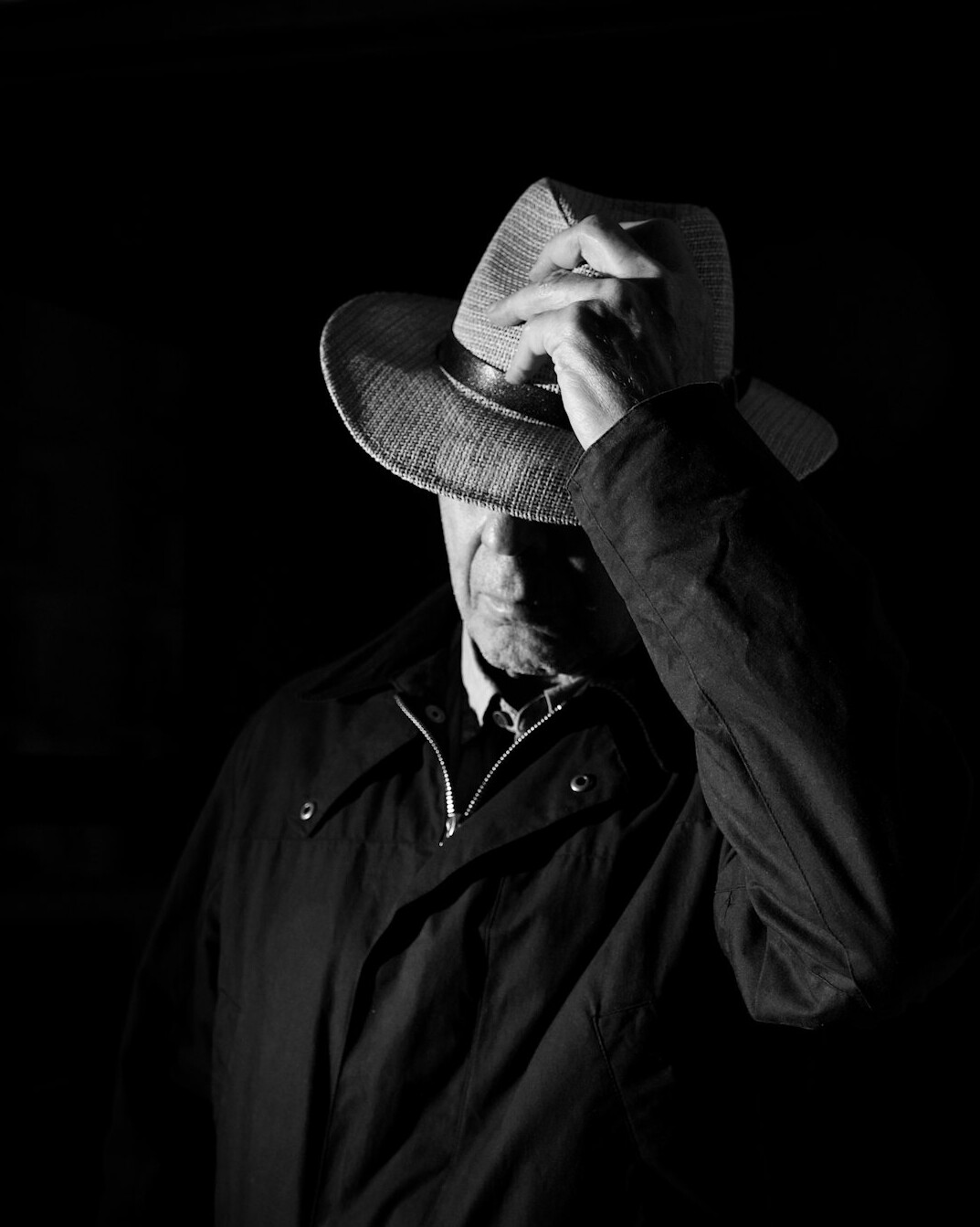private detective in shadows